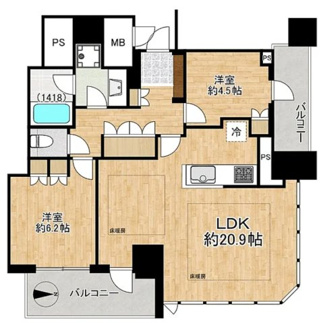 【間取り】 | プレミストタワー大阪新町ローレルコート | プレミストタワー大阪新町ローレルコート　間取り