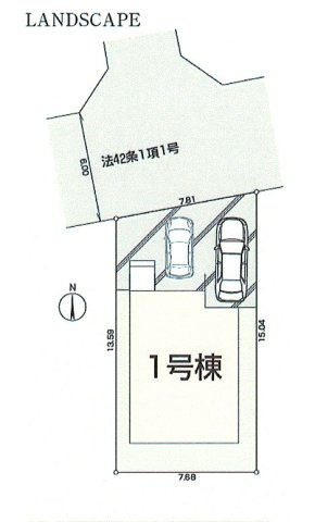 青梅市新町7丁目　新築戸建全1棟の区画図