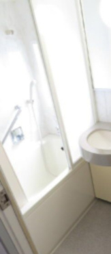 ハーベストハウスⅡの浴室|　※他号室の参考写真です。