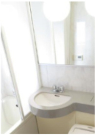 ハーベストハウスⅡの洗面所|　※他号室の参考写真です。