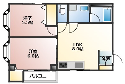 カーメラ冨田の間取り