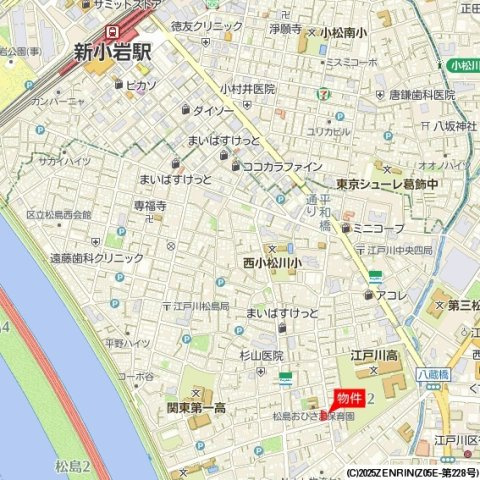 ＩＳＭ新小岩の地図