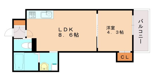 AXIA CITY　神戸松原の間取り