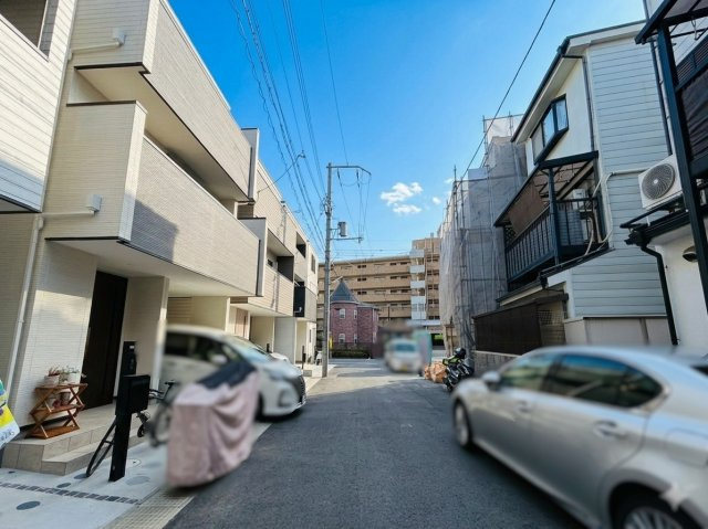 西京極河原町【10区画】の前面道路含む現地写真