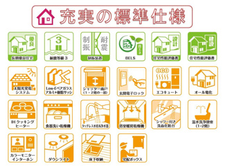 【その他】 | 長期優良住宅、耐震等級３＆制震装置、住宅性能評価書を取得、太陽光発電設置の省エネ仕様の建物です。