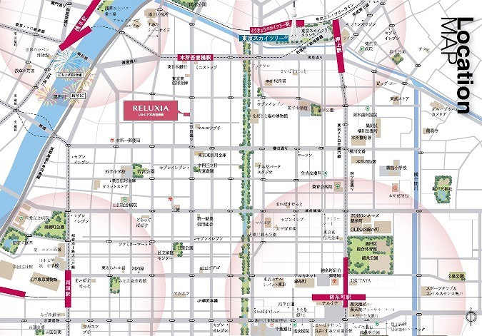 RELUXIA本所吾妻橋の地図|地図