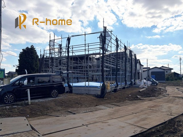 つくば市要4期　新築戸建て　4号棟の外観|ご予約を頂ければ、『平日』はもちろん『早朝』や『夜間』もご見学可能です♪お気軽にお申し付けください♪