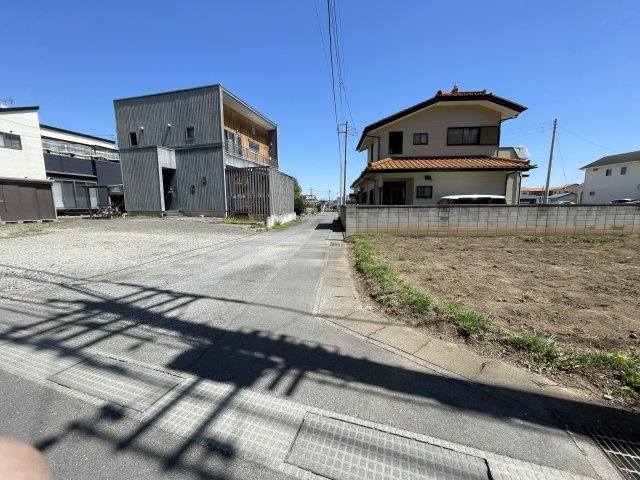 高崎市福島町売土地の前面道路含む現地写真|北側道路