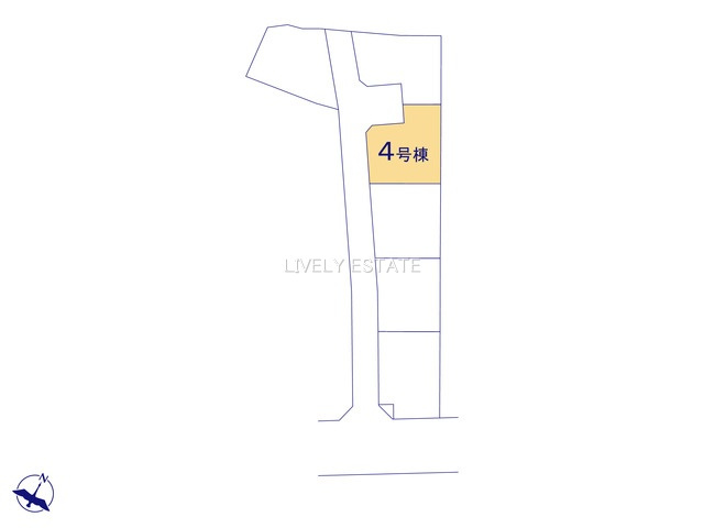 草加市青柳7丁目 新築分譲住宅 全6棟 4号棟の区画図