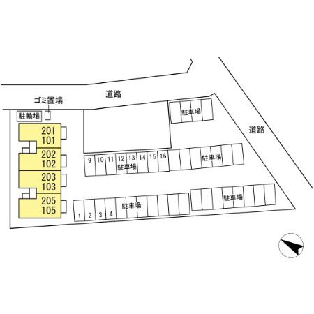 サンパティーク・さくらの区画図