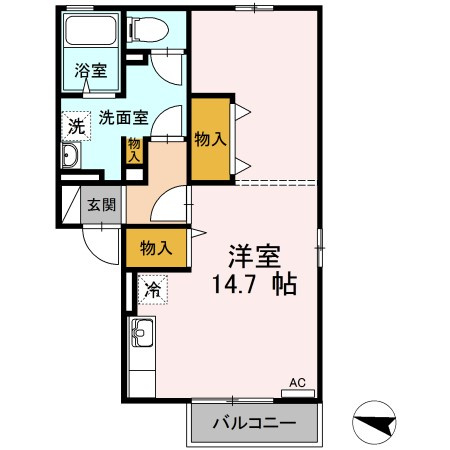 【間取り】 | エクセル東尾道　A棟