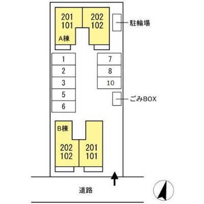 【区画図】 | エクセル東尾道　A棟