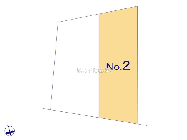 杉並区宮前1丁目 全2棟2号棟の区画図