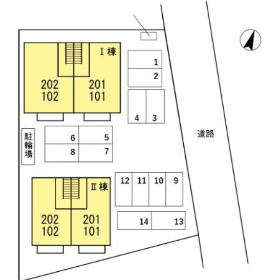 メイユール下郡　Ⅱの区画図