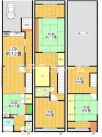 清水2 中古戸建の間取り|5LDKの物件です