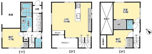 千石二丁目戸建ての間取り|１ＬＤＫ＋２Ｓ
