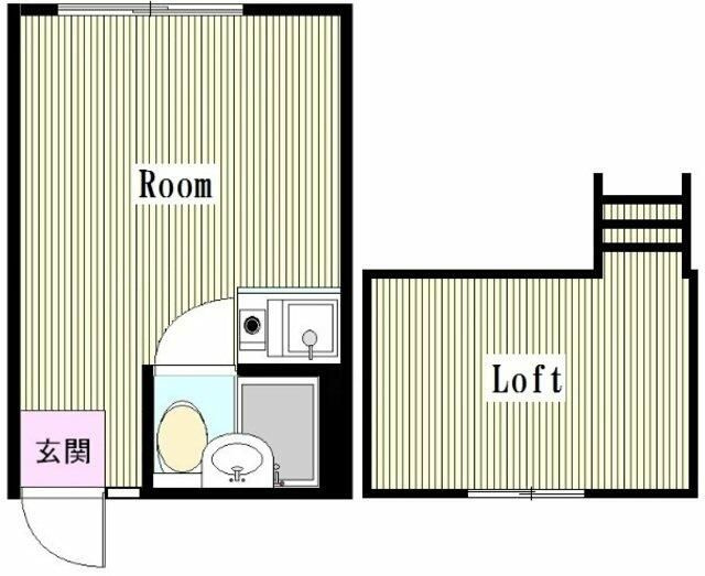 ハイツ梅里の間取り|間取りです。