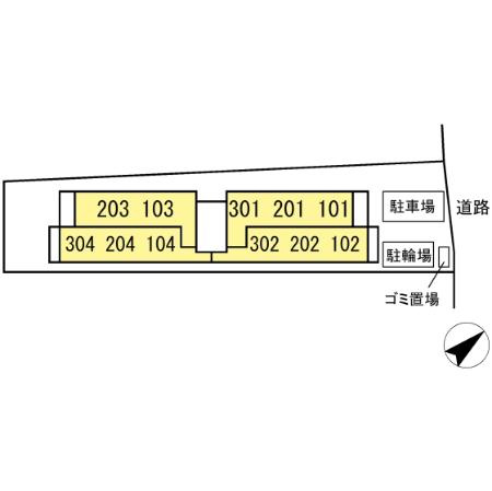 クロモクテラス弁天の区画図