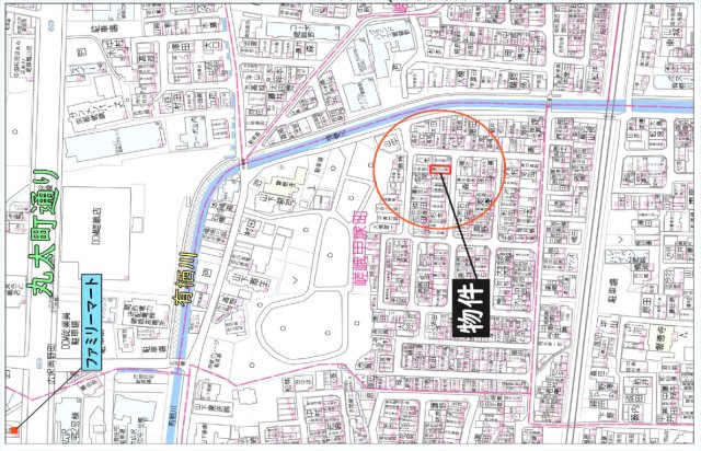 嵯峨甲塚町　南向き陽当たり良好　LDK約20帖の新築4LDK住宅の地図|京福車折神社駅徒歩6分、JR嵯峨嵐山駅徒歩15分の2沿線利用可能。生活便利な立地です。