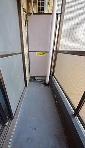 上野アビタシオンのバルコニー