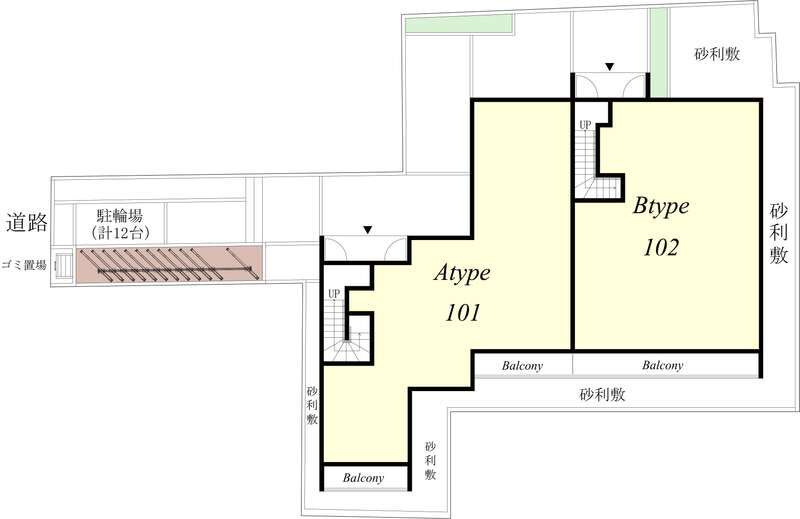 リブリ・松仙の区画図