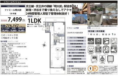 【その他】 | ファミール明大前　仲介手数料無料＋40万円現金プレゼント中