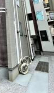 板橋区幸町のアパートのエントランス