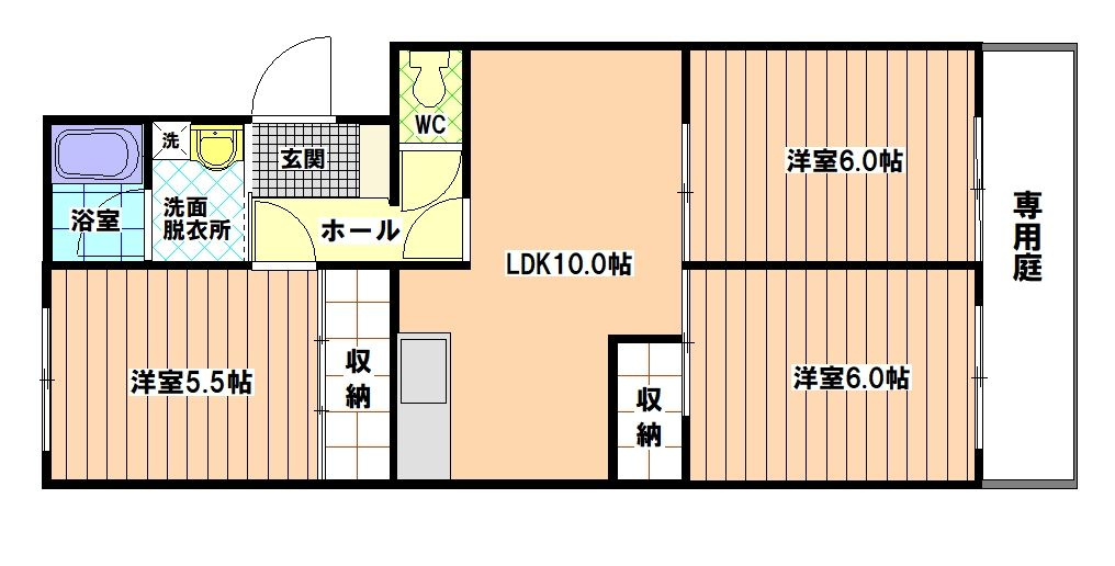 カーサ内橋の間取り