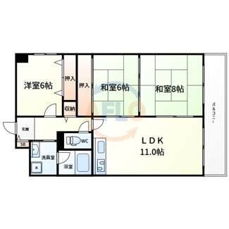 【間取り】 | シャトー南船場 | シャトー南船場　間取り