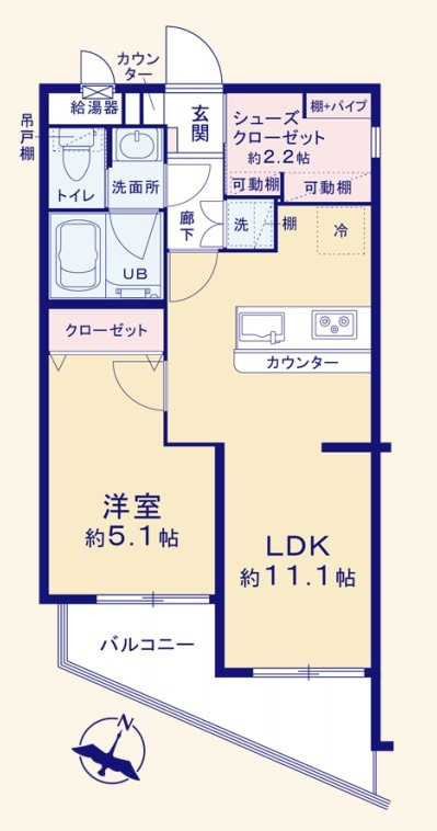 セザール東所沢の間取り|令和8年4月27日撮影。