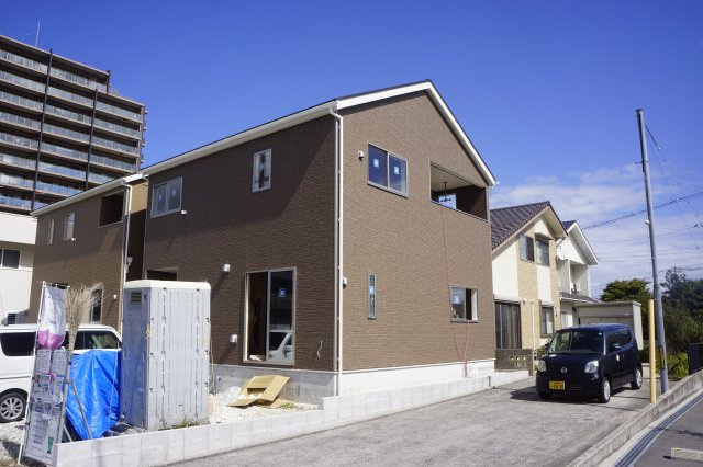 大津朝倉1丁目　新築建売り戸建て　令和8年11月頃完成予定　■2号棟■の外観|令和8年10月8日撮影