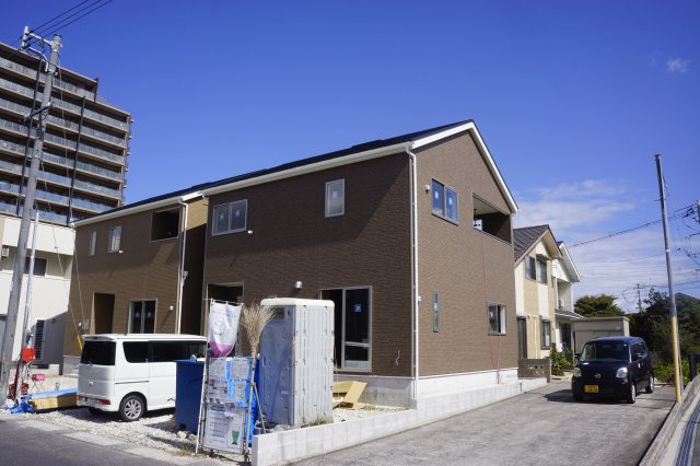 大津朝倉1丁目　新築建売り戸建て　令和8年11月頃完成予定　■2号棟■の外観|令和8年10月8日撮影