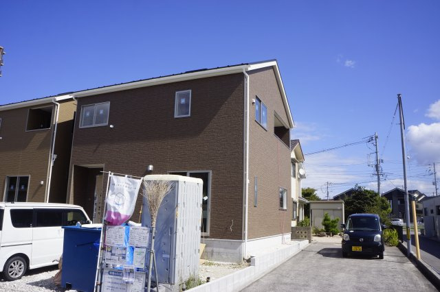 大津朝倉1丁目　新築建売り戸建て　令和8年11月頃完成予定　■2号棟■の外観|令和8年10月8日撮影