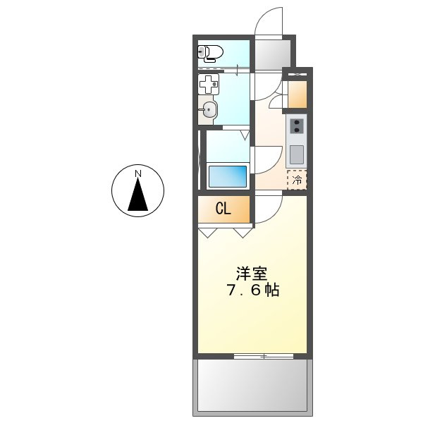 S-RESIDENCE堀田の間取り