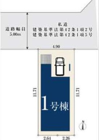 杉並区上高井戸1丁目 限定1棟の区画図