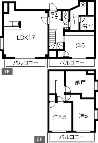 第二戸嶋屋ビルの間取り