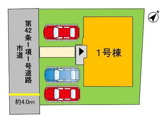 【区画図】 | よかタウン倉敷市田ノ上3期 (全1棟)