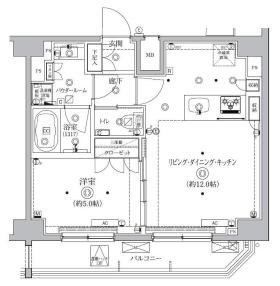 【間取り】 | クオリタス南大井 | 間取り図