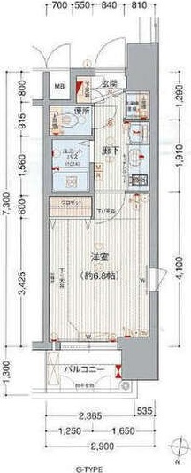 プレサンス名古屋駅前ヴェルロードの間取り