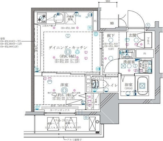 ディアレイシャス東別院Ⅱの間取り