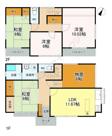 川崎様邸の間取り|現況優先