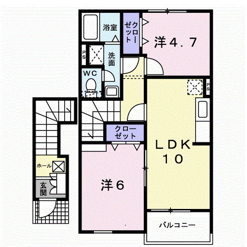 フォレスト金の原Ⅱの間取り