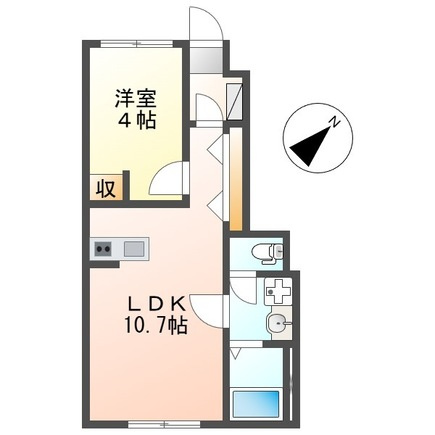 ベルメゾン矢取Ⅱの間取り|使い勝手の良い間取りです♪