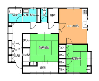 【間取り】 | 毛呂山町西戸　中古住宅