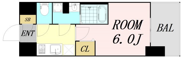 エスリード大阪イーストエッジ　仲介手数料無料の間取り