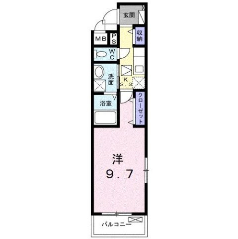 ヒカルサ　小牧田県ウエストの間取り