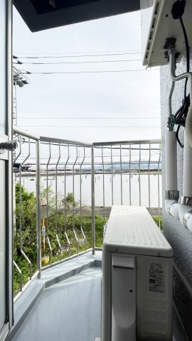 トレゾール山城のバルコニー