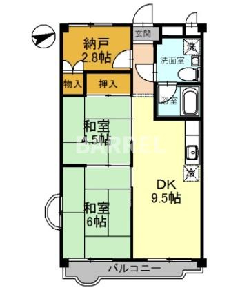 ハイツフルカワの間取り