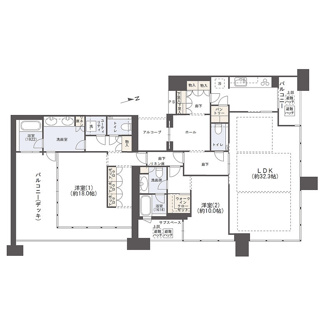 【間取り】 | グラングリーン大阪 THE NORTH RESIDENCE | 新築未入居住戸住戸です