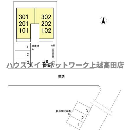 アネシス駅南の区画図|配置図
